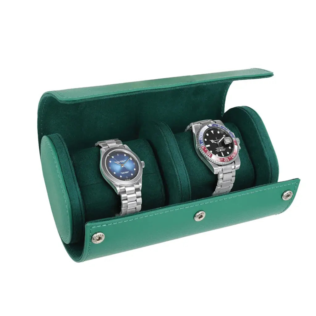 Green Lion Bolsa de Relógio Duo Watch Roll Case – Verde