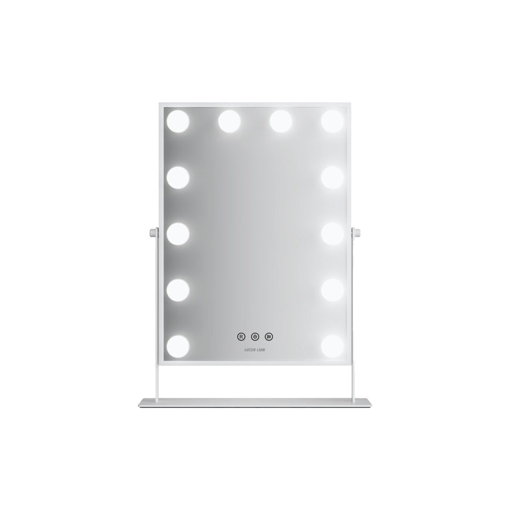 Green Lion Espelho Shine Makeup Mirror com 9 Luzes LED – Branco