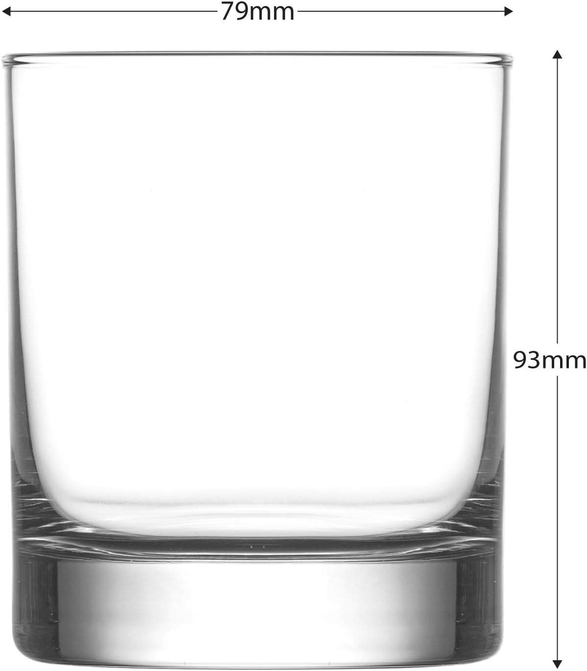 Copo de uísque LAV 305 cc (6 unid.) AV-ADA VIDRO 305cc 6PC ST