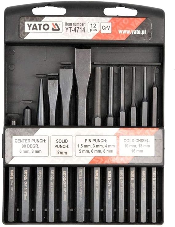 JOGO DE CINZEL E PERFURADO 12 PCS