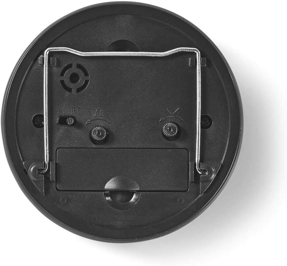 NEDIS CLDK006GY Despertador de Mesa Analógico | Redondo | Cinza