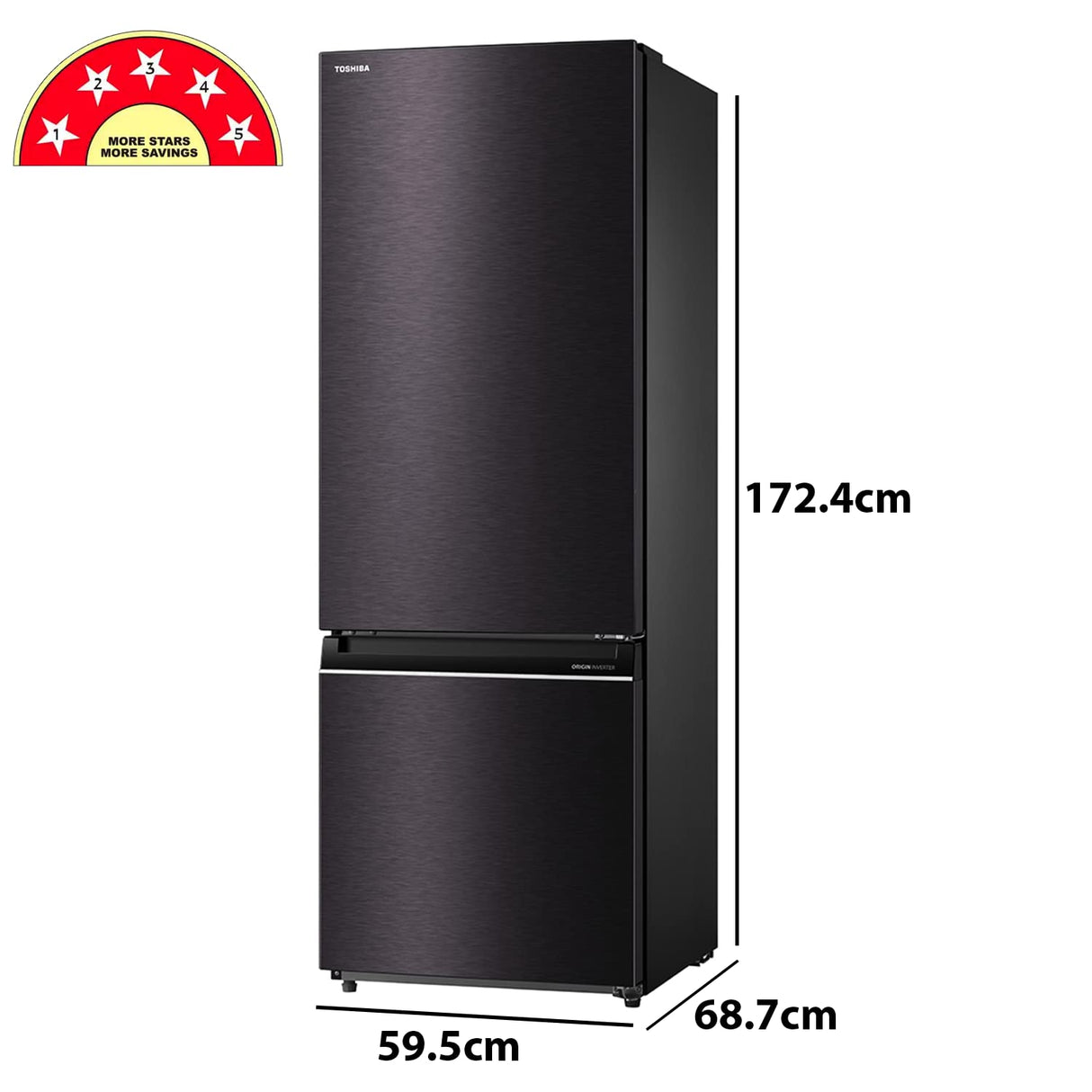 GELEIRA TOSHIBA 559 CZ GR-RT559WE