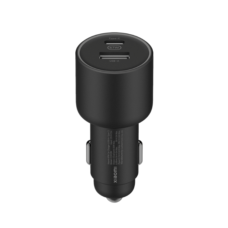 CARREGADOR DE CARRO XIAOMI 67W DUAL-PORT (USB A, USB C)