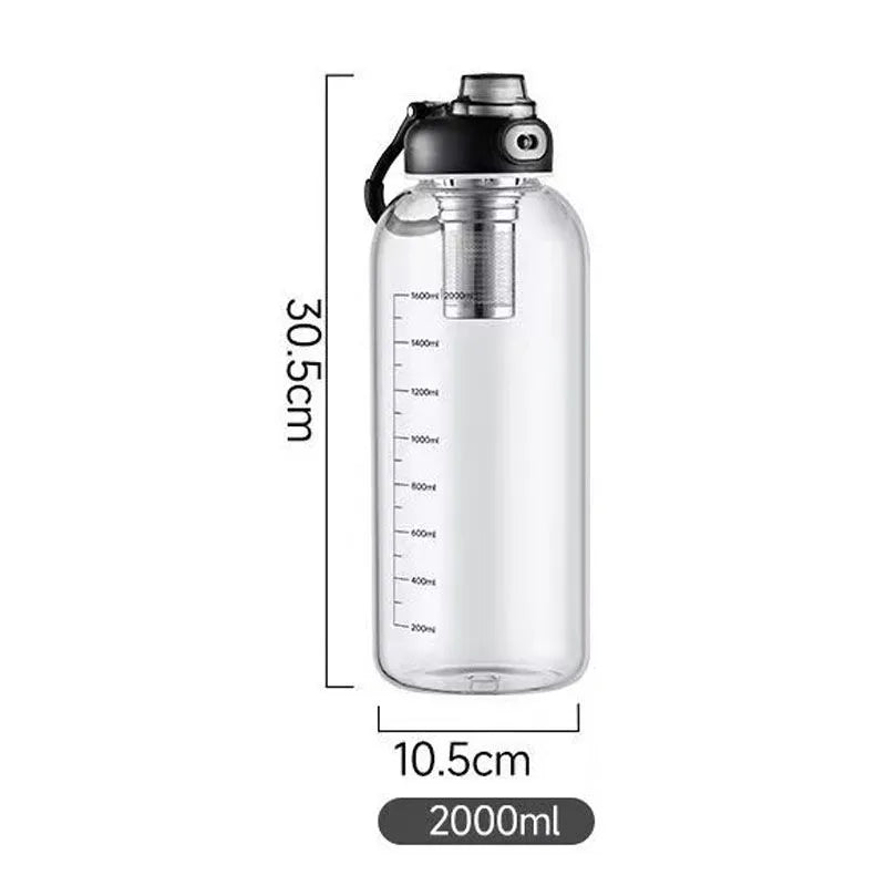 Garrafa de água/Sumo de vidro - 1500ML