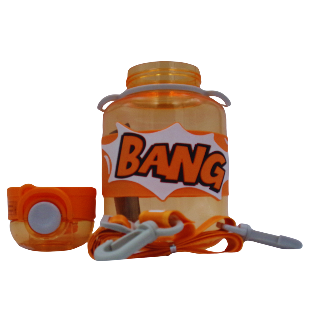 Garrafa de água motivacional desportiva