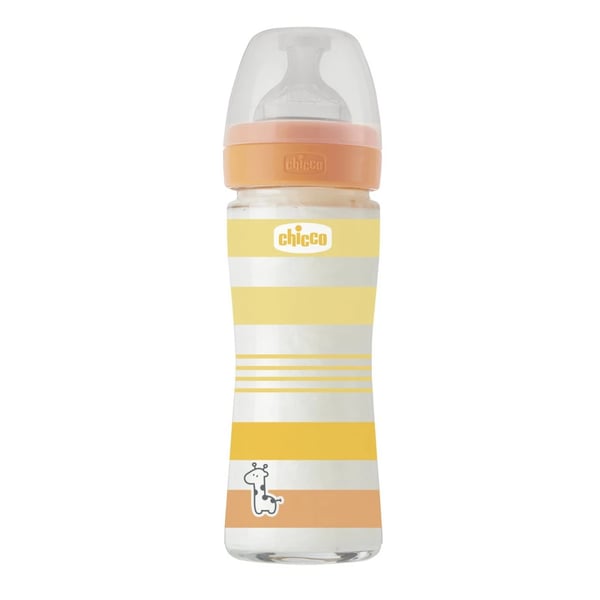 CHICCO BIBERAO VIDRO 240ML LARANJA