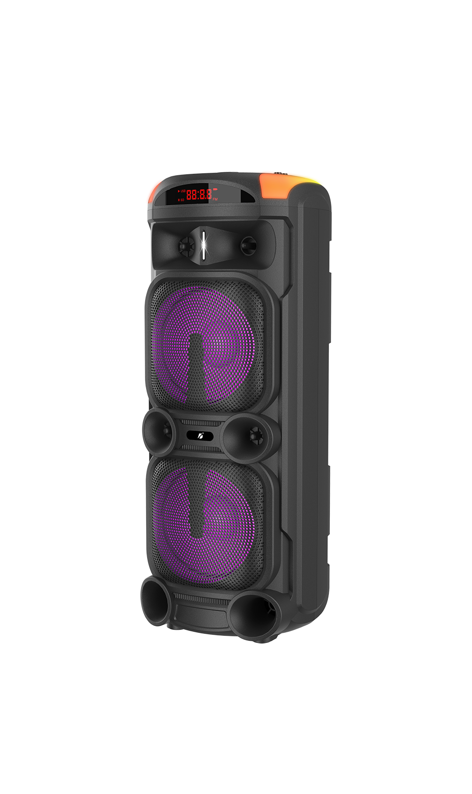 Caixa De Som Bluetooth Karaoke Profissional RGB Leon KTS-1940