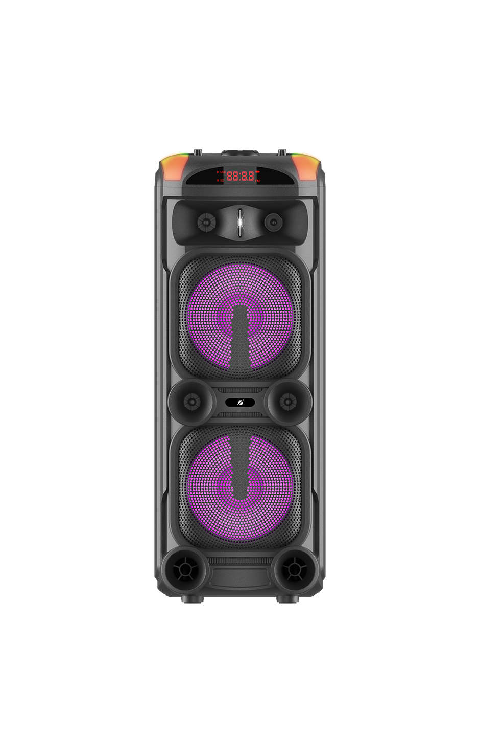 Caixa De Som Bluetooth Karaoke Profissional RGB Leon KTS-1940