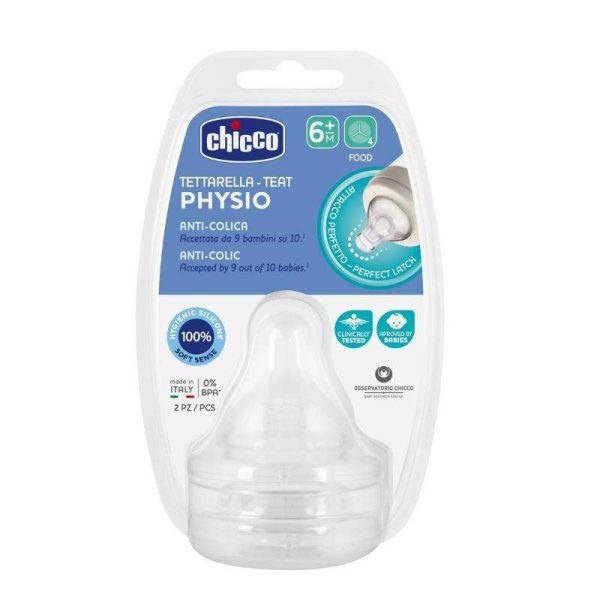 CHICCO TETINA FISIO SILI NORMAL 6M+ 2UN
