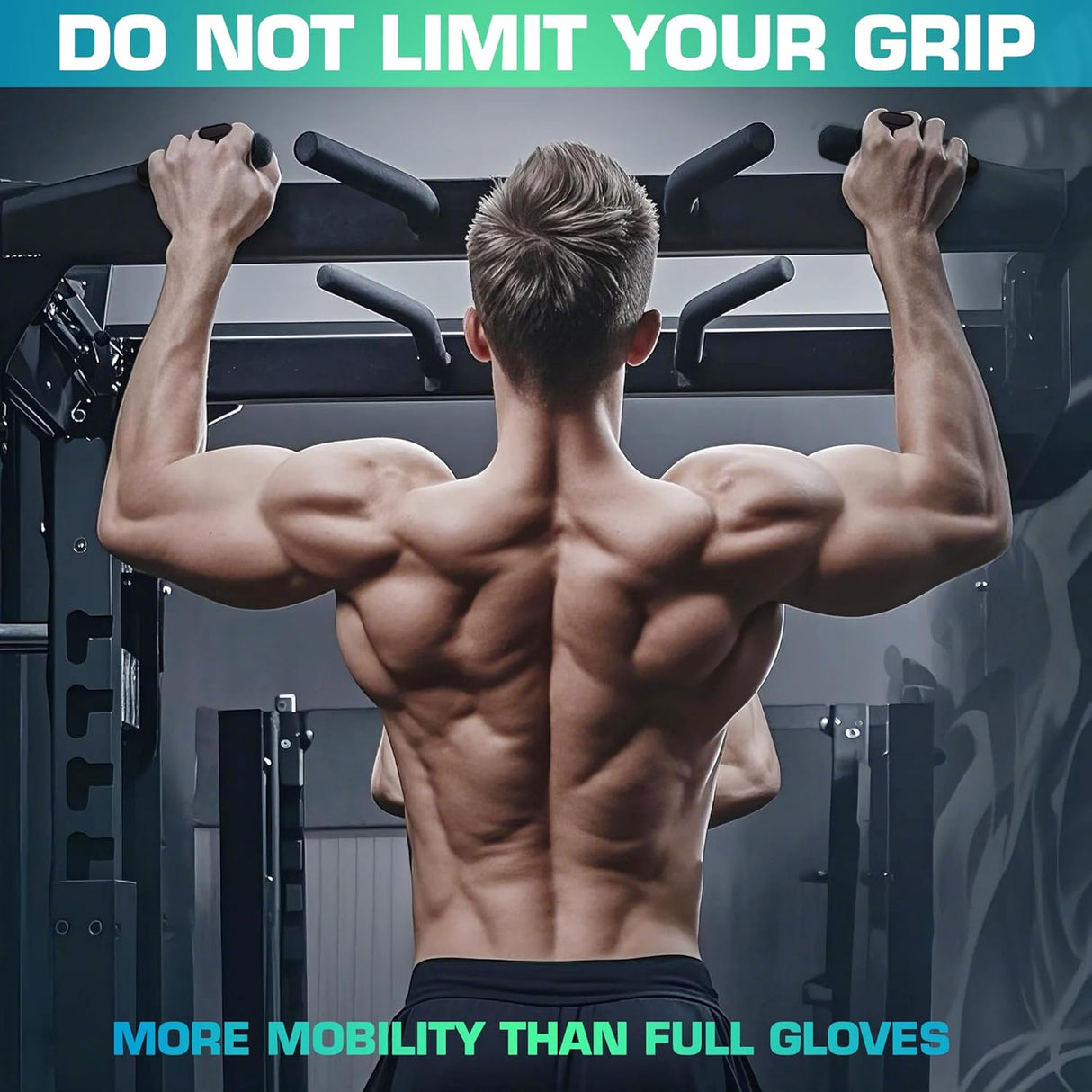 LUVAS DE BORRACHA ANTI-SPLIT FITNESS RYPT GRIPS