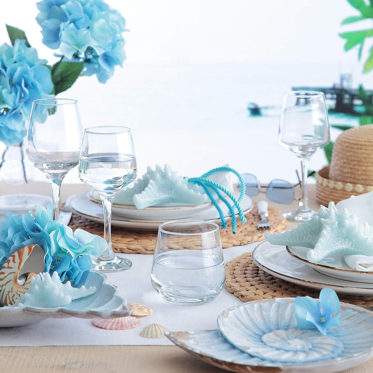 Conjunto de 6 copos de coquetel Copos Conjunto de 6 Vidros Modernos LAV Home, 400cc, Reutilizáveis