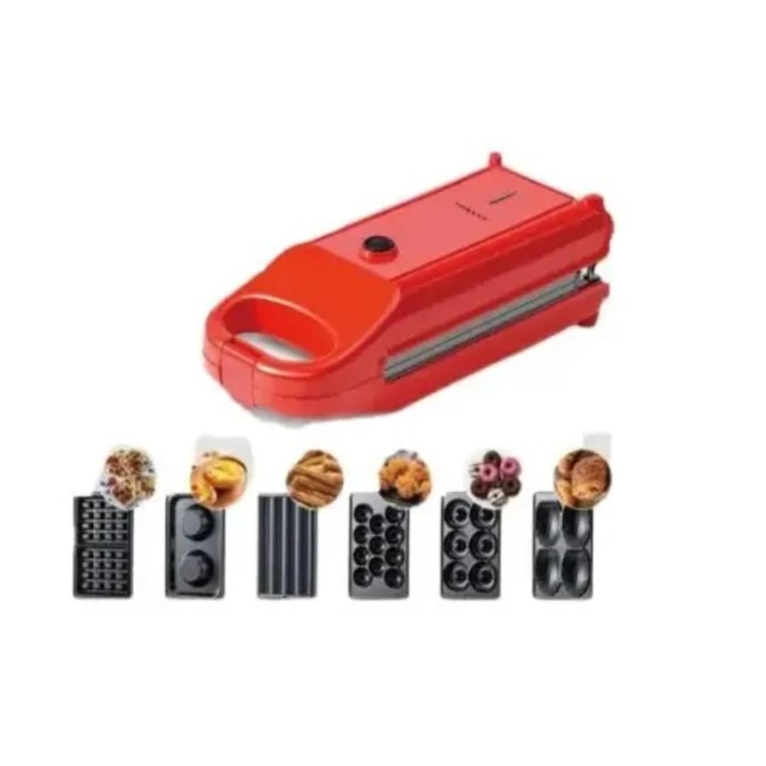 Conjunto de Sanduicheira Multiuso 6 em 1 Sokany - 700W - Sk-bbq-836