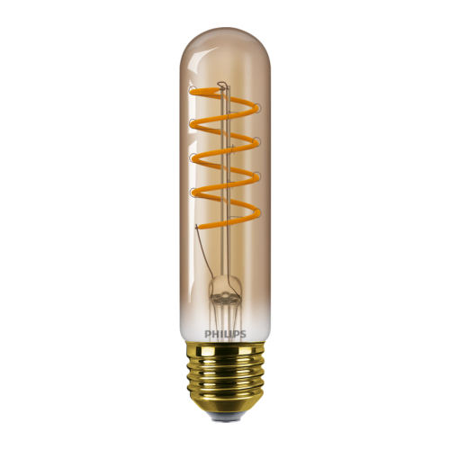LAMPADA VENTAGE LED 4-25W FILAMENTO 1800K T32 DOURADA E27 DIM. PHILIPS