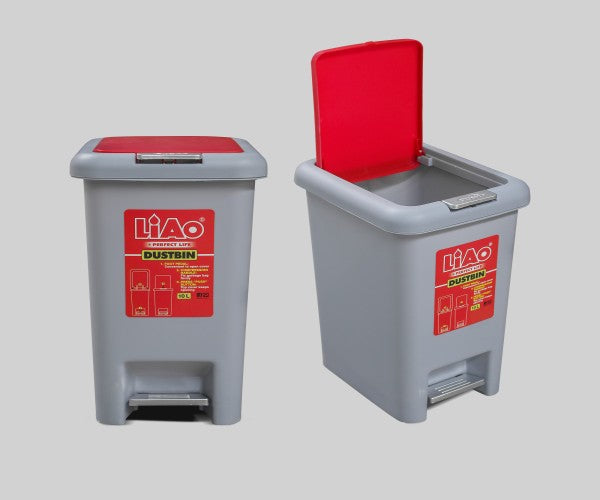 Balde pequeno de lixo, com pedale e tampa, 10 Litros