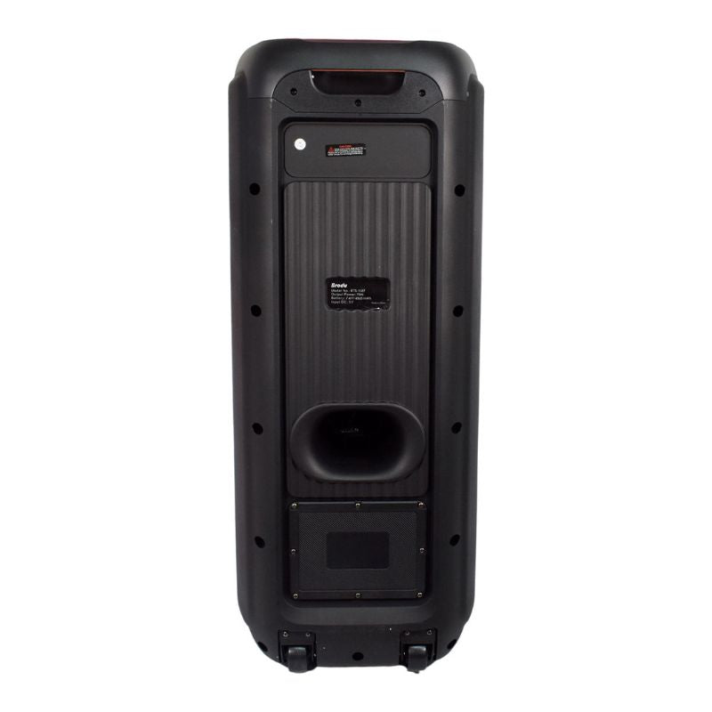 Caixa de Som BTS-1387 Dual 10 polegadas Chama LED luz SPEAKER - Subwoofer de energia sem fio Outdoor Bluetooth Speaker Com microfone sem fio.