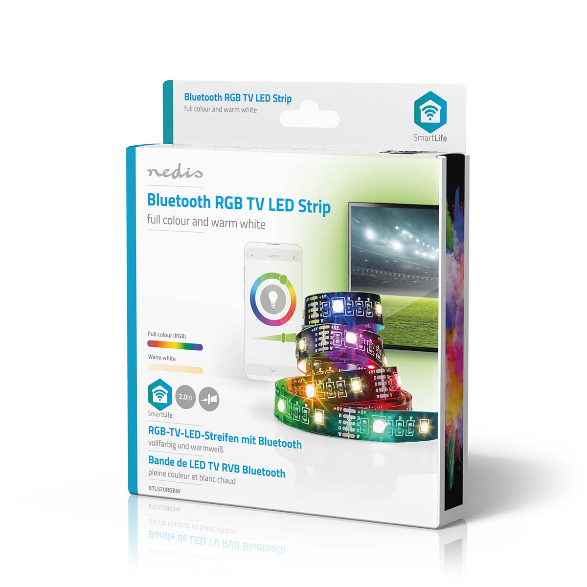 FITA LED SMARTLIFE RGB BLUETOOTH NEDIS – ILUMINAÇÃO COLORIDA E CONTROLE POR BLUETOOTH PARA QUALQUER AMBIENTE