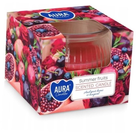 AURA VELA COPO VIDRO 80GR SUMMER FRUITS