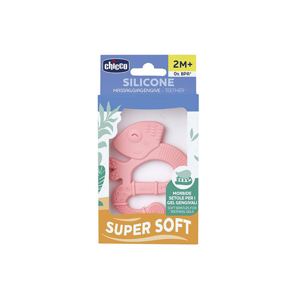 CHICCO MASSAJADOR GENGIVA ANEL ROSA 2M+