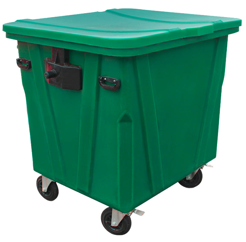 Contentor de lixo capacidade de 1100 l com 4 rodas