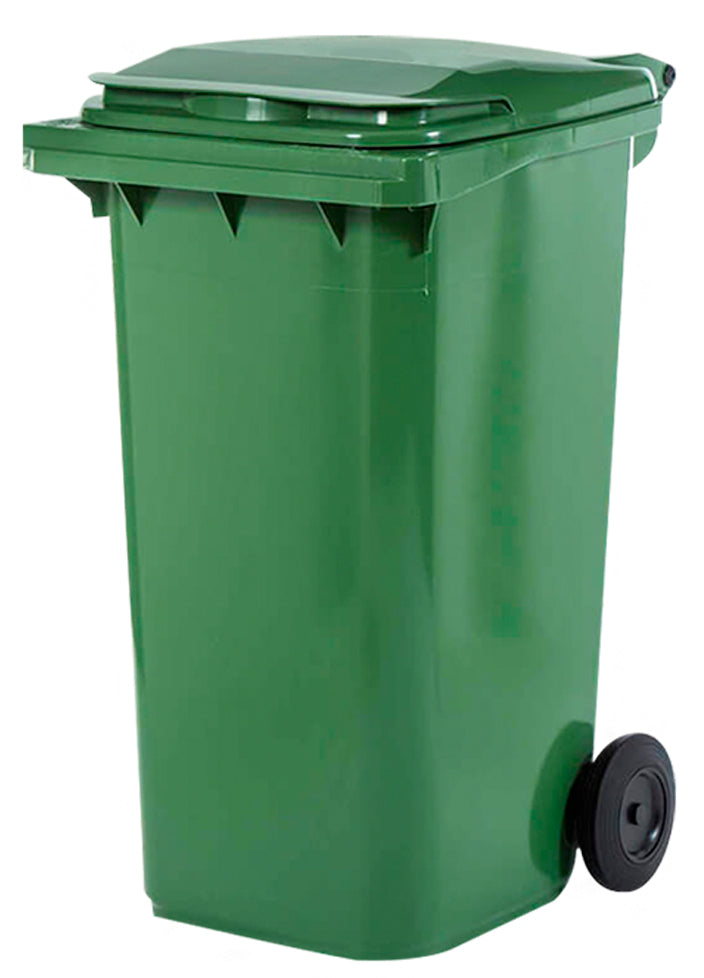 Contentor de lixo com pedal capacidade 240 l com 2 rodas