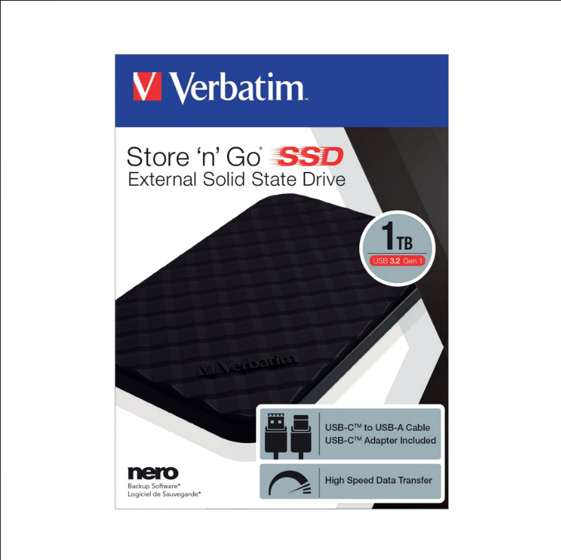 Disco Externo SSD Verbatim Store n Go 3.2 - 1 TB