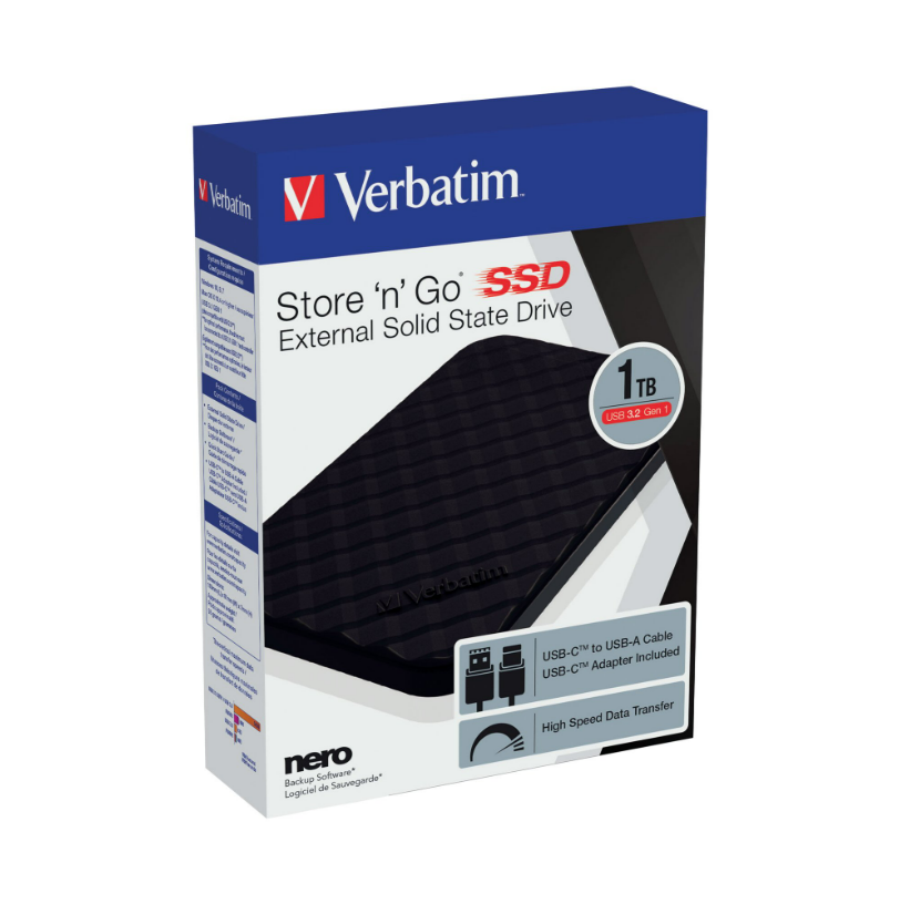Disco Externo SSD Verbatim Store n Go 3.2 - 1 TB