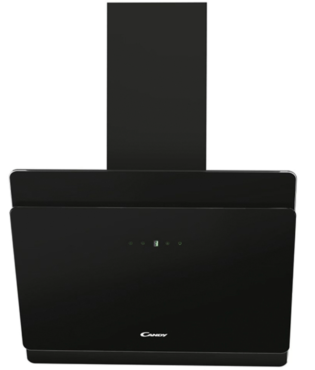 Exaustor de Chaminé de Vidro Preto Candy, 60 cm, CVMA60N