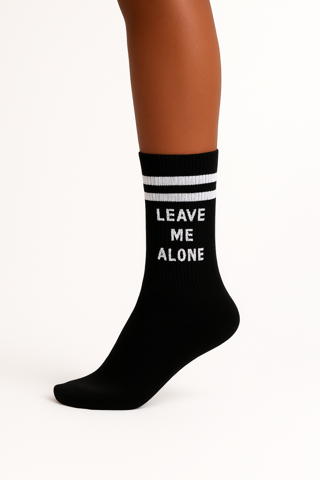 MEIA PERSONALIZADA LEAVE ME ALONE