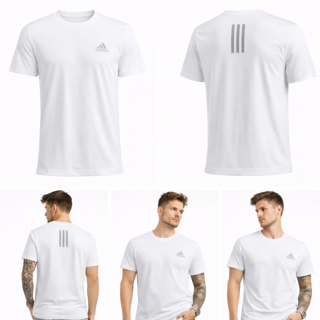 6688 Adidas T-shirt DF Feminina - Branco Tamanho L