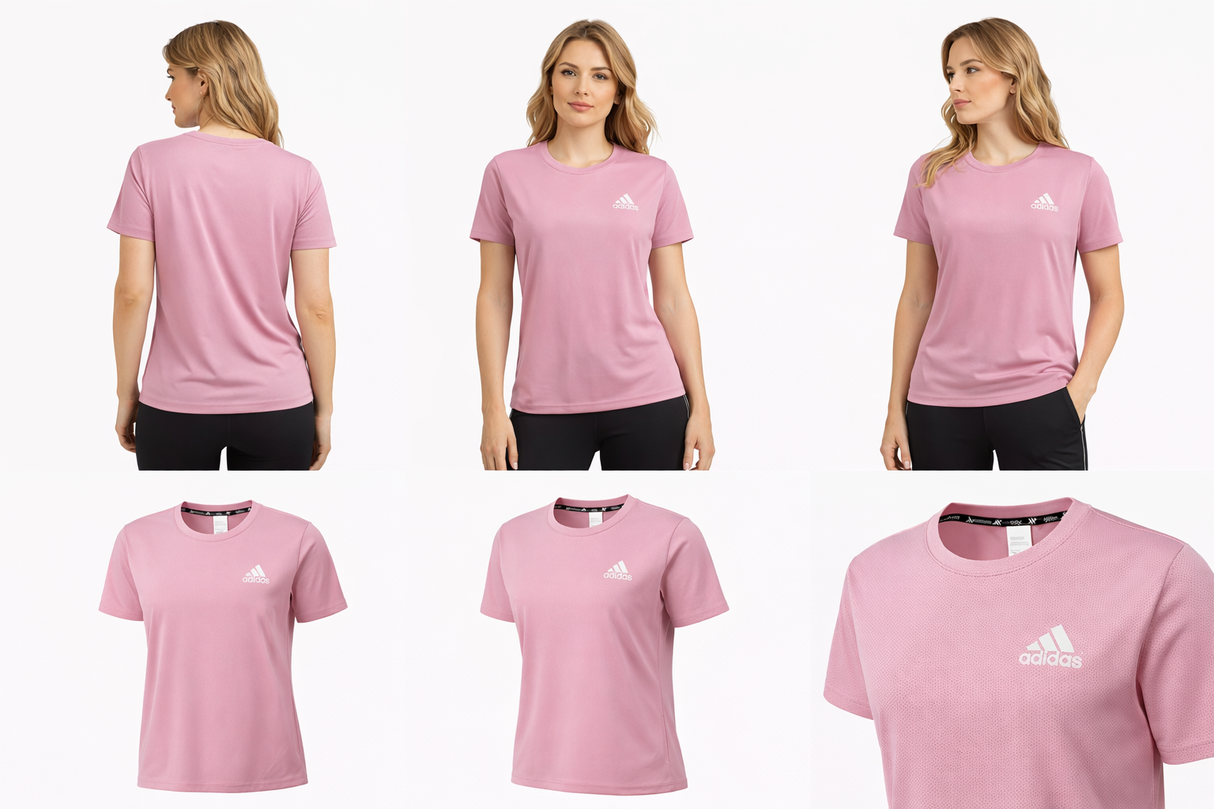 6688 Adidas T-shirt DF - Rosa Velho Tamanho 3XL