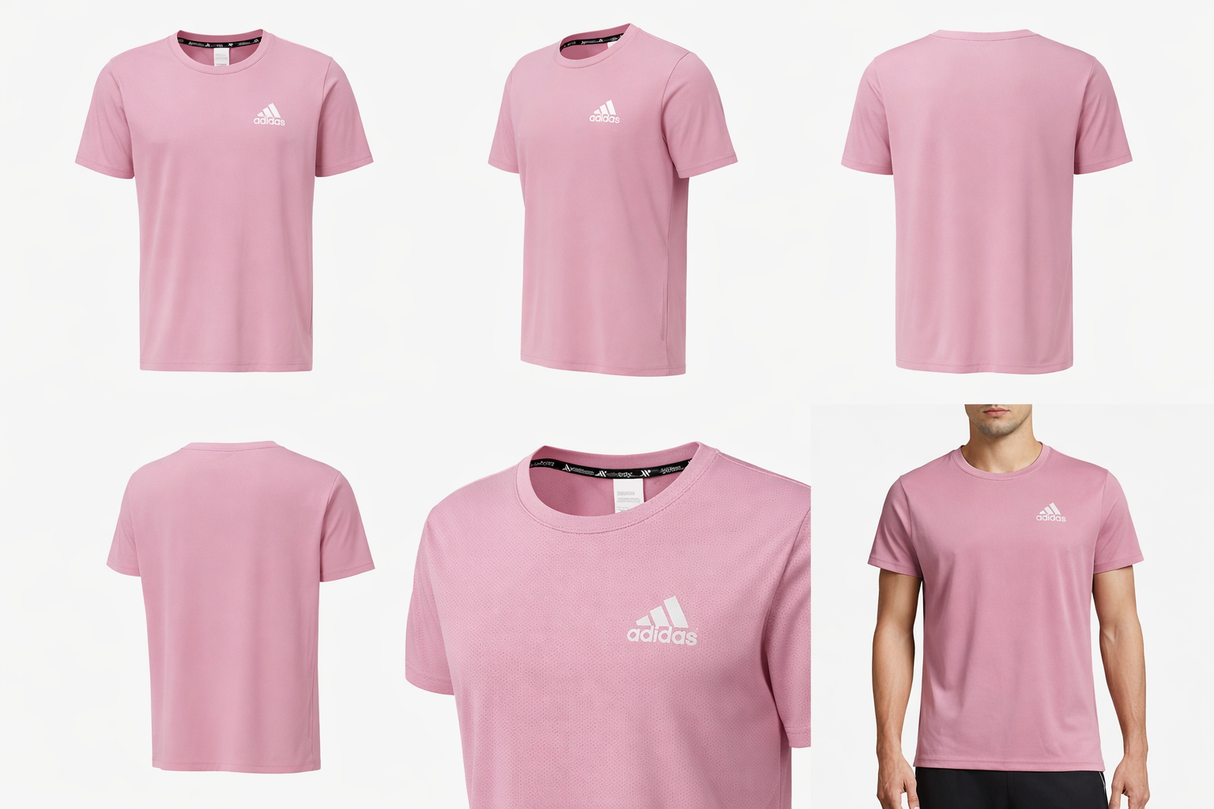 6688 Adidas T-shirt DF - Rosa Velho Tamanho 3XL