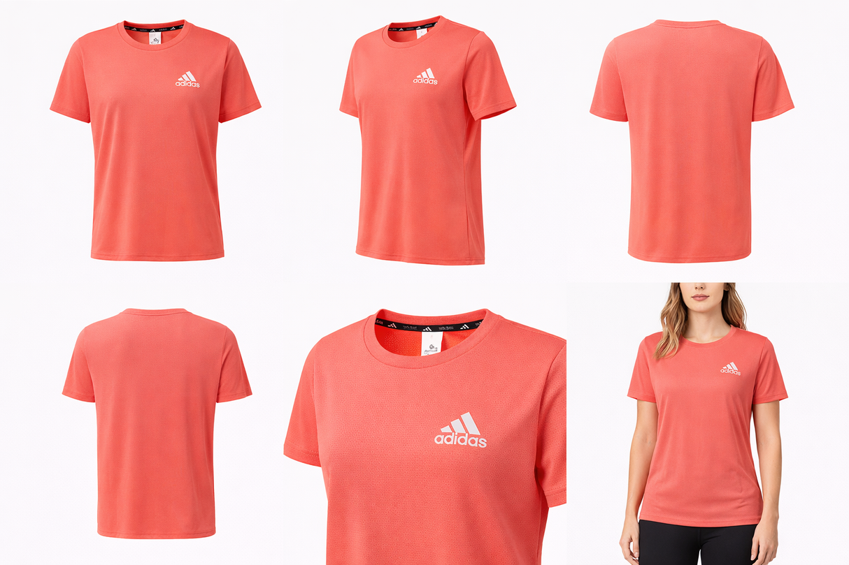 6688 Adidas T-shirt DF - Laranja Tamanho 4XL