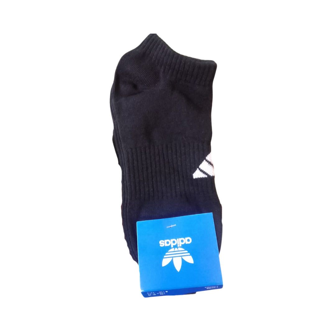 Adidas Meias Curtas (S) 36-39 Preta (Conjunto 3) Tamanho S
