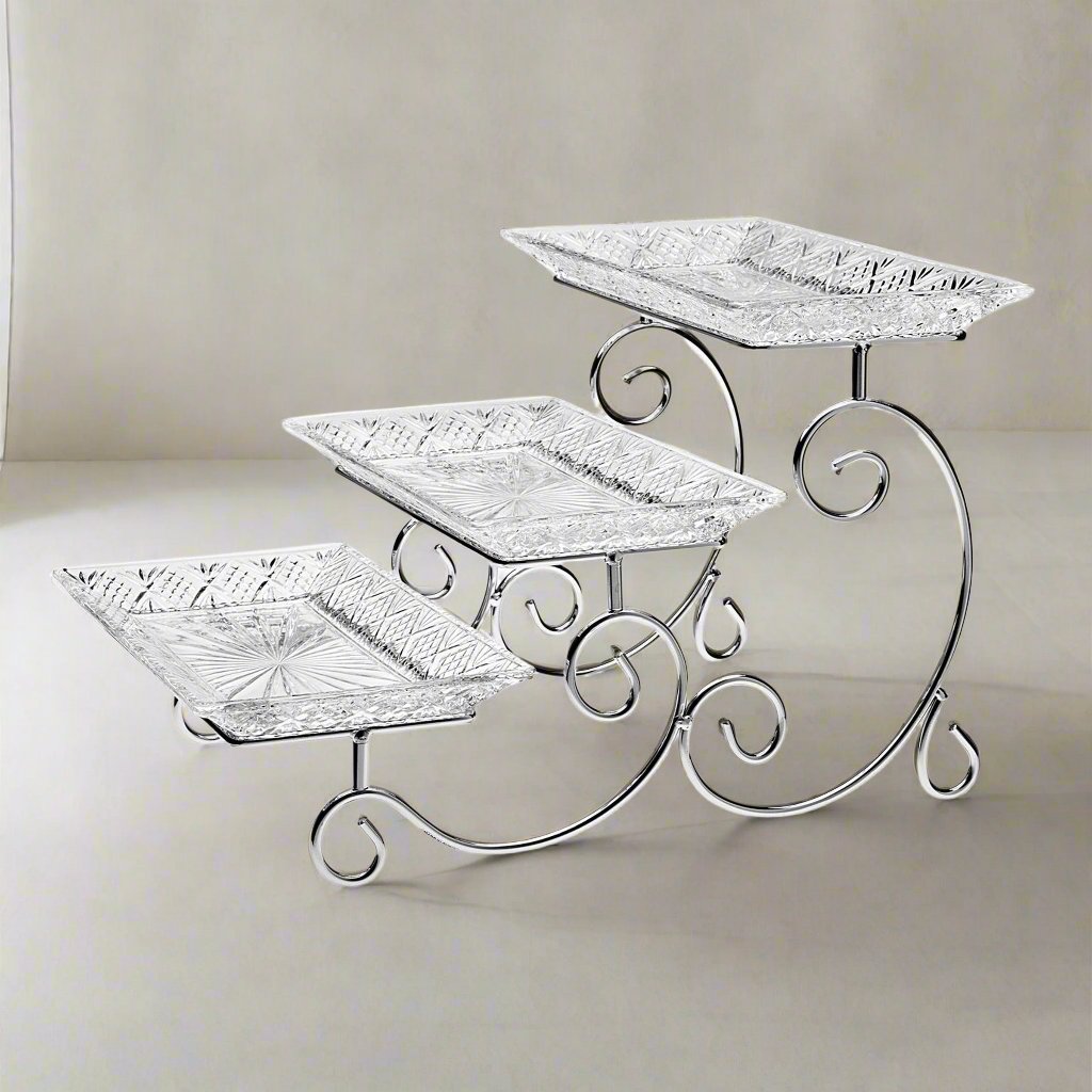 Tribuna de Serviço de Três Níveis de Dublin Crystal