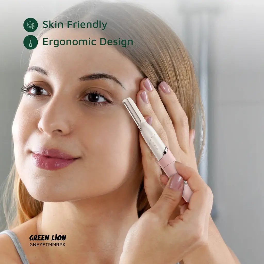 Green Lion Aparador de Sobrancelhas Hair Trimmer – Rosa