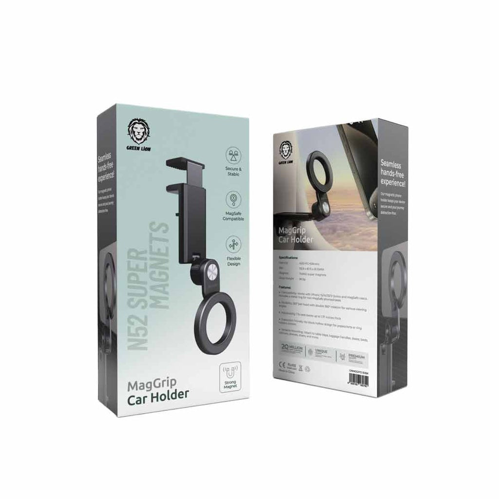 SUPORTE PARA CARRO MAGGRIP LEÃO VERDE - PRETO