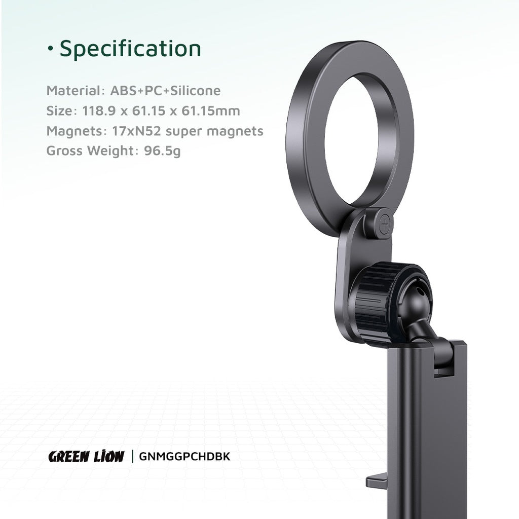 SUPORTE PARA CARRO MAGGRIP LEÃO VERDE - PRETO