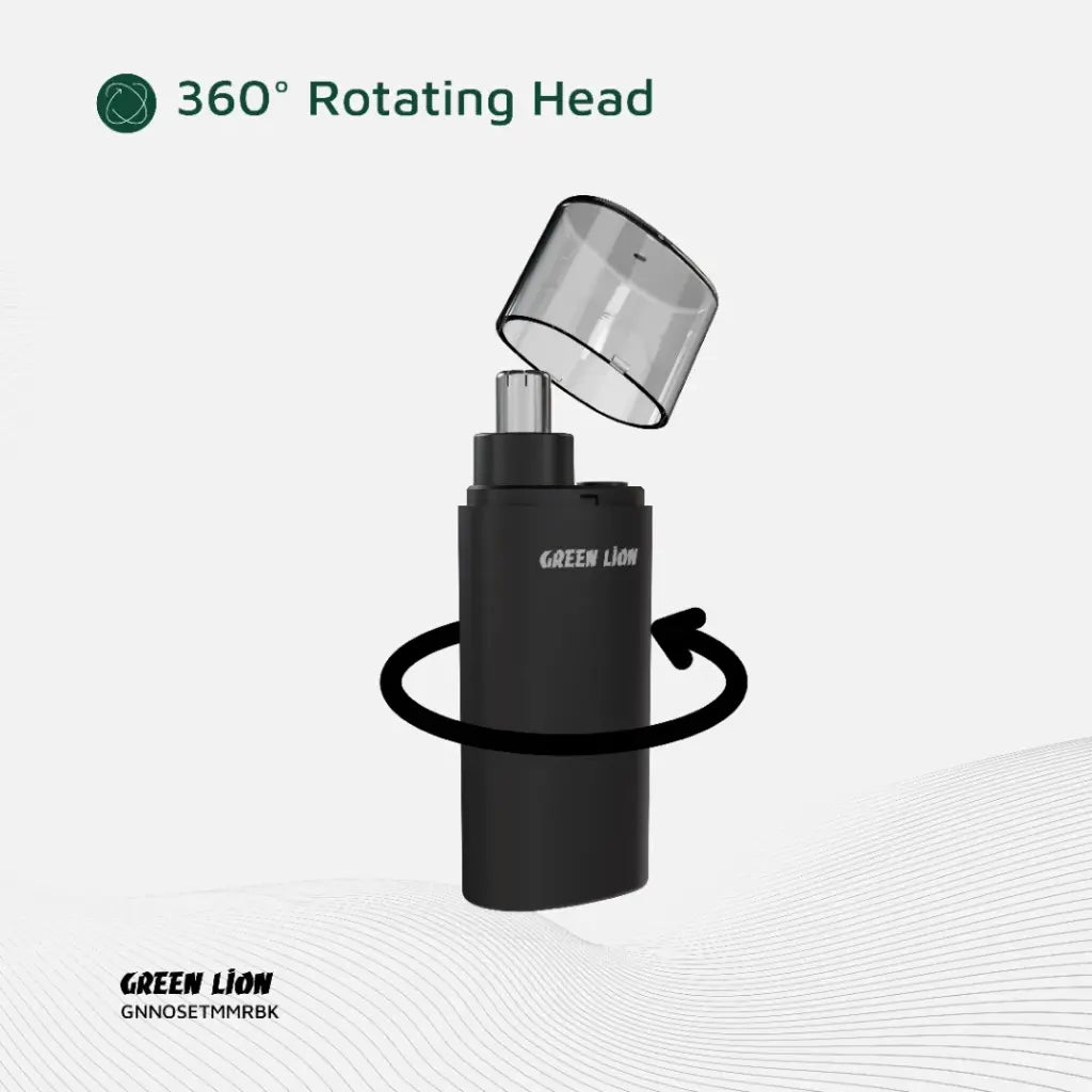 Green Lion Nose Pro – Aparador de Pêlos do Nariz & Ouvido – Preto