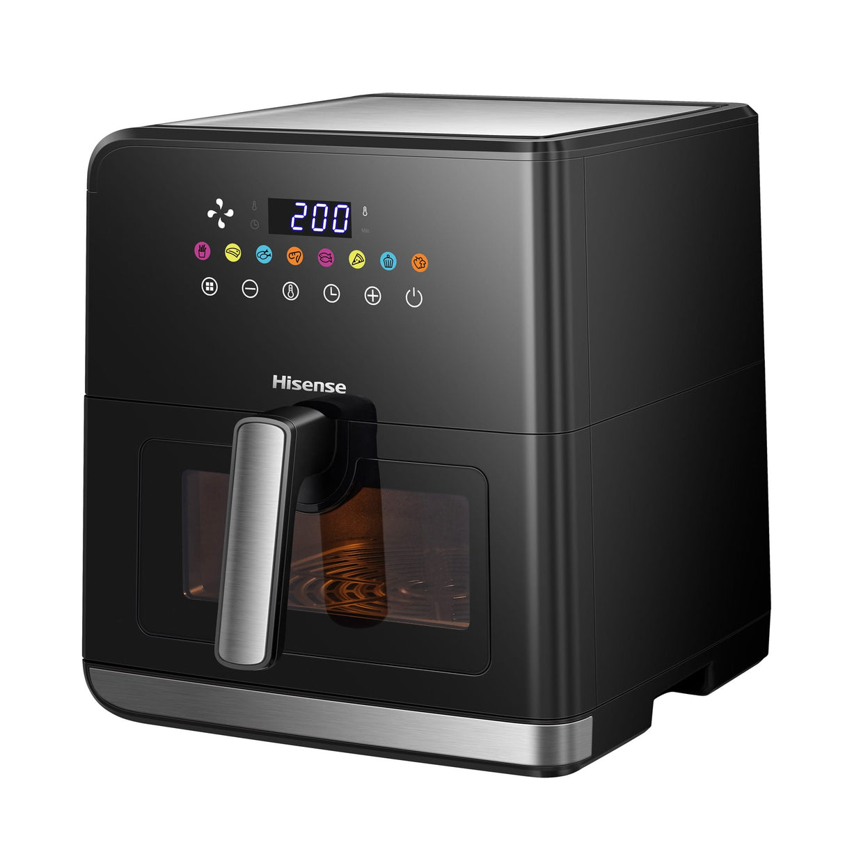 Fritadeira Sem Óleo Hisense 8L Digital – Air Fryer com Display Touch, Cesto Antiaderente – Modelo H09AFBKS4S
