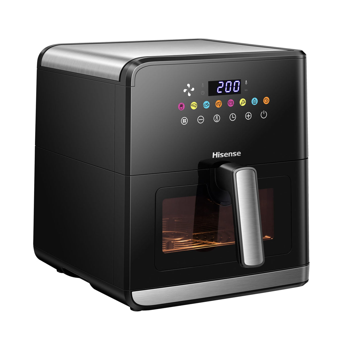 Fritadeira Sem Óleo Hisense 8L Digital – Air Fryer com Display Touch, Cesto Antiaderente – Modelo H09AFBKS4S