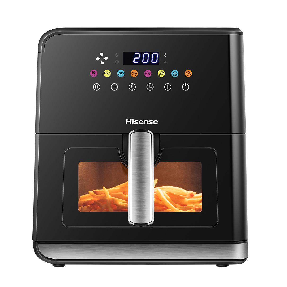 Fritadeira Sem Óleo Hisense 8L Digital – Air Fryer com Display Touch, Cesto Antiaderente – Modelo H09AFBKS4S