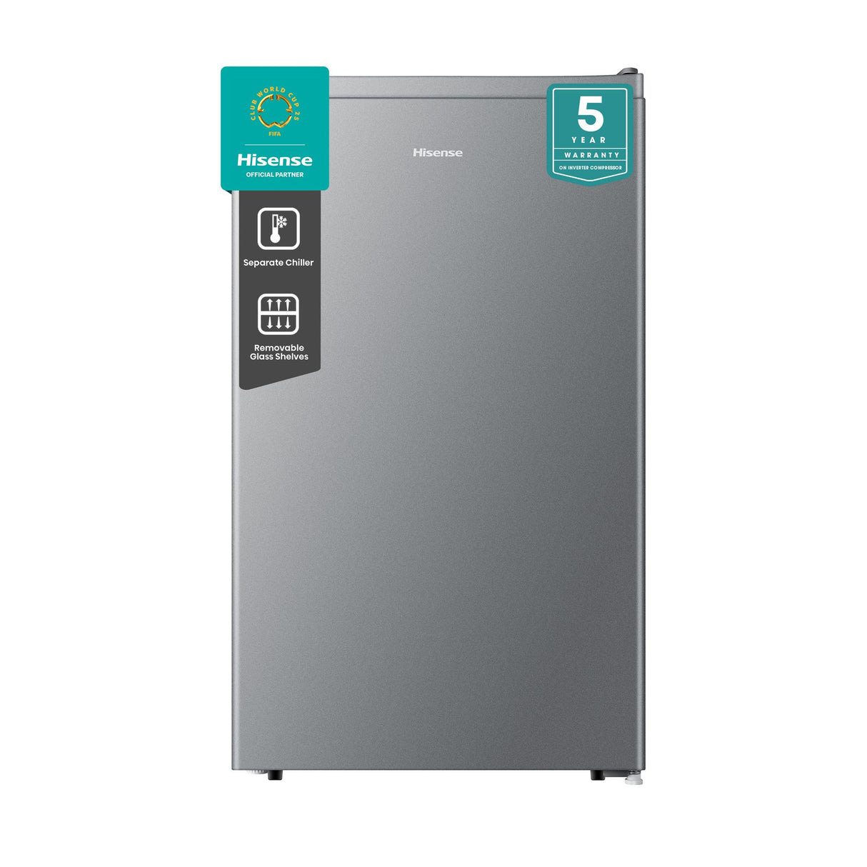 Frigobar Hisense 92L Inox – Compacto, Silencioso, Eficiência Energética – Modelo H125RTS