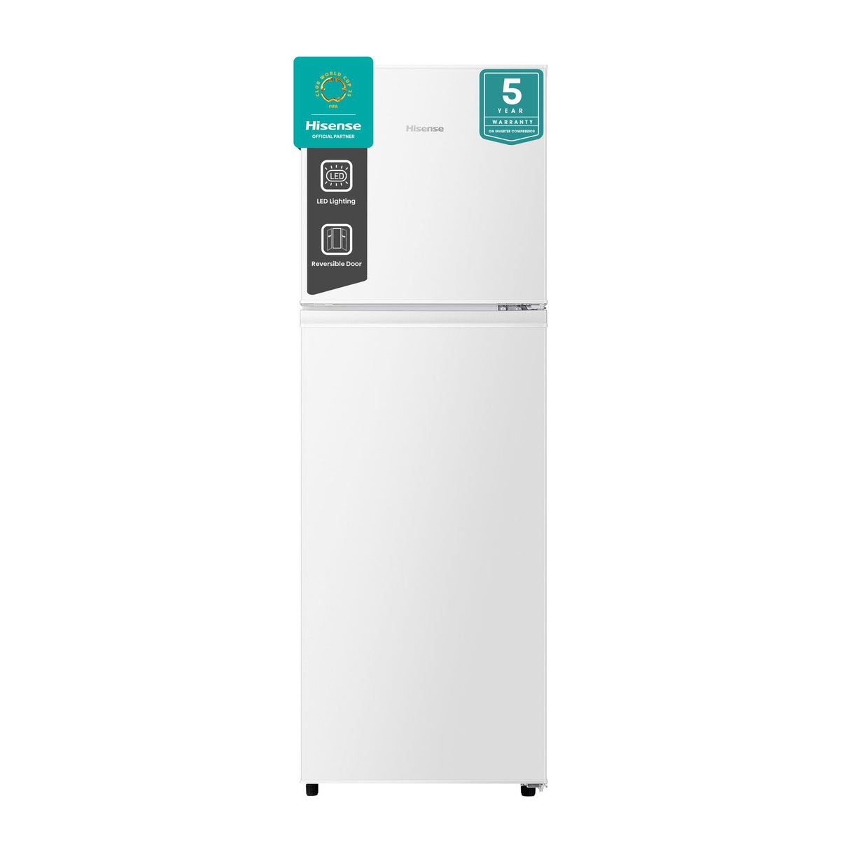 Frigorífico Hisense 154L Branco – Compacto, Silencioso, Prateleiras em Vidro Temperado – Modelo H225TWH