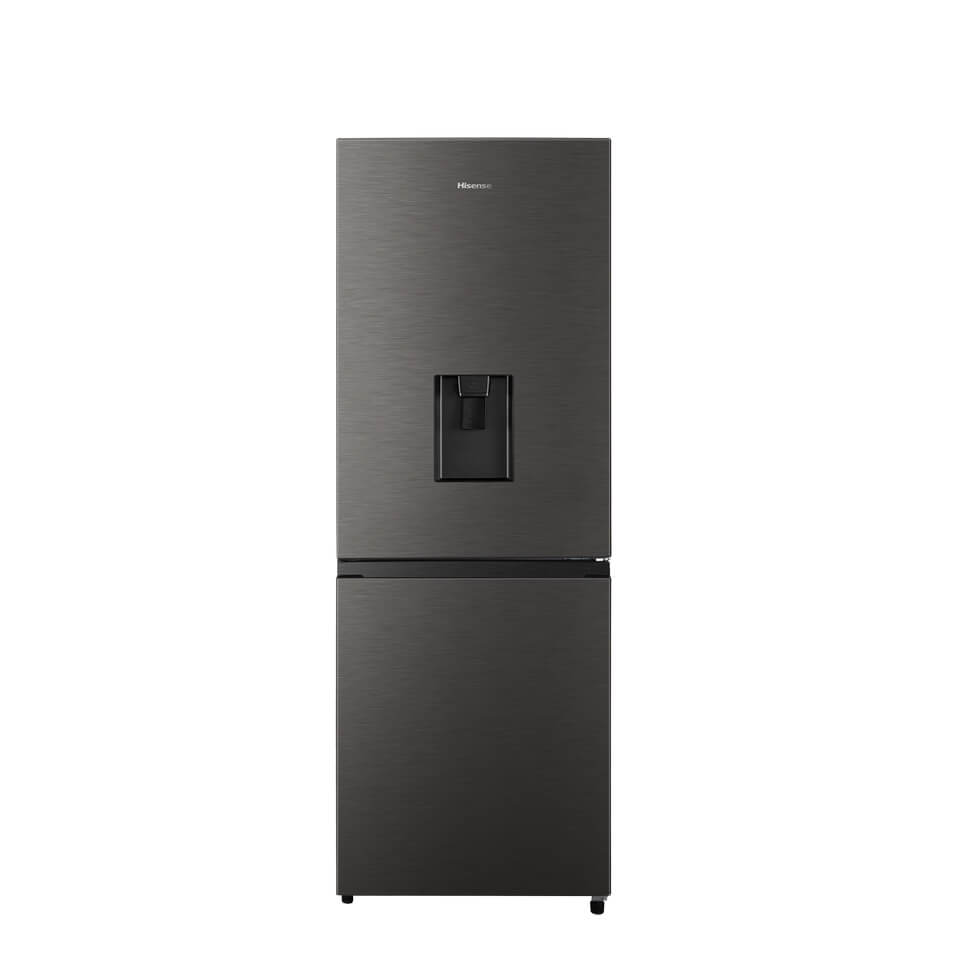 Frigorífico Combinado Hisense 222L Inox – Dispensador de Água, No Frost, Classificação F – Modelo H310BIT-WD