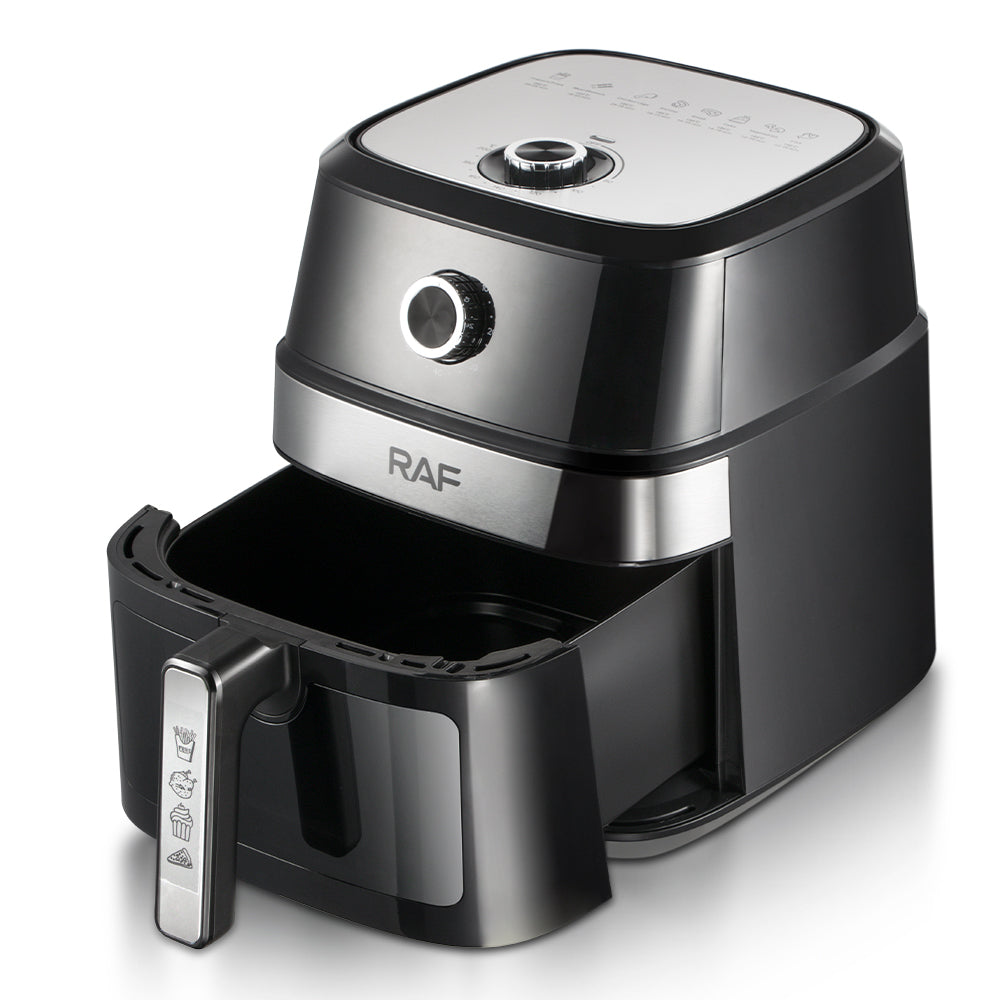 RAF Air Fryer 8L de grande capacidade 1350W sem óleo digital com janela visível para casa
