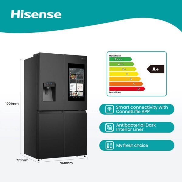 HISENSE SIDE BY SIDE 536LT W&ID VIDA - H750FSB-IDS