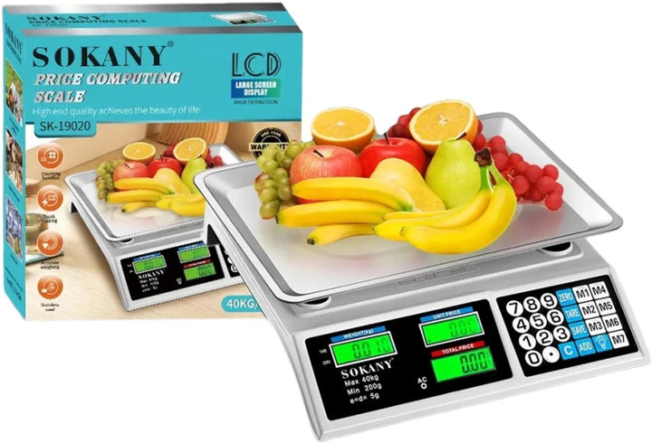 Balança de Alimentos de Cálculo de Preços Sokany SK-19020