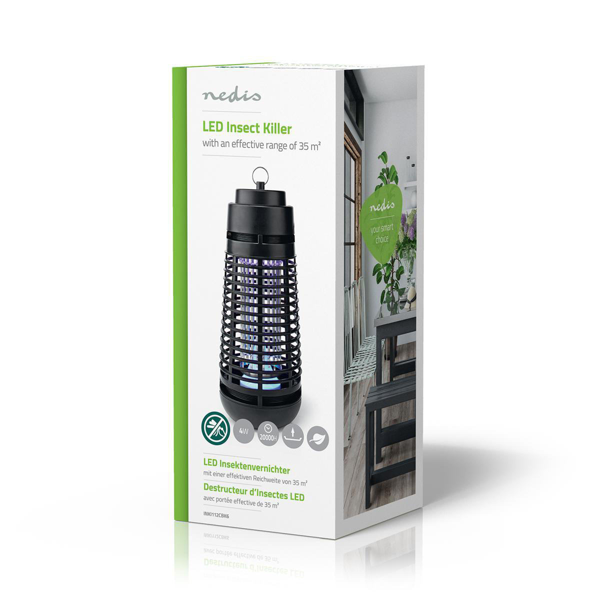 Armadilha luminosa para parar mosquitos INKI112CBK6