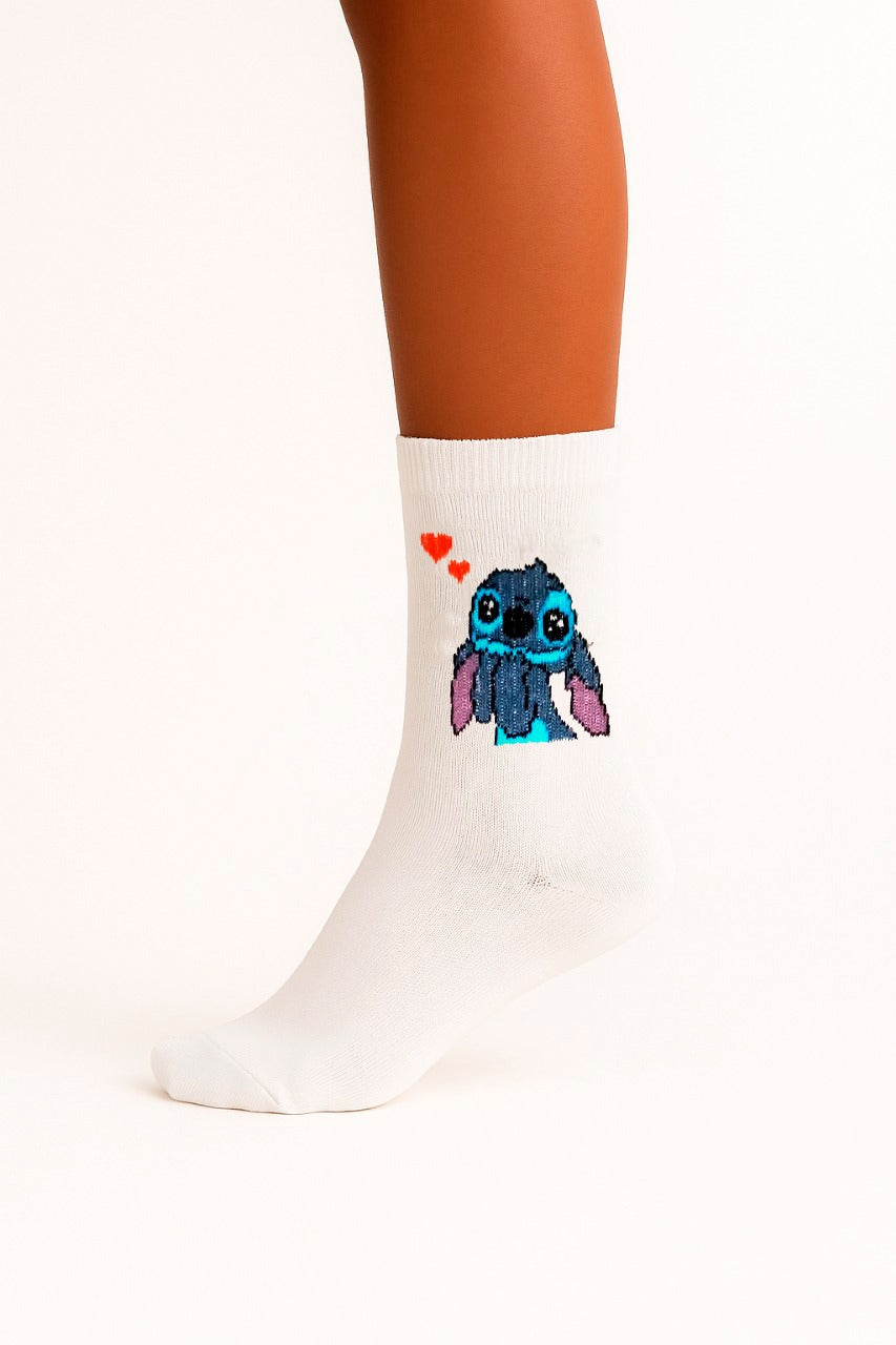 MEIA PERSONALIZADA STITCH HEARTS