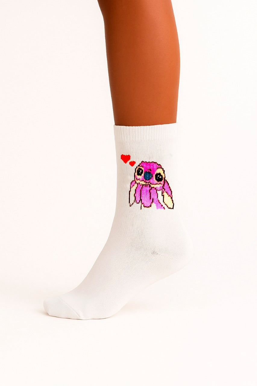 MEIA PERSONALIZADA PINK STITCH